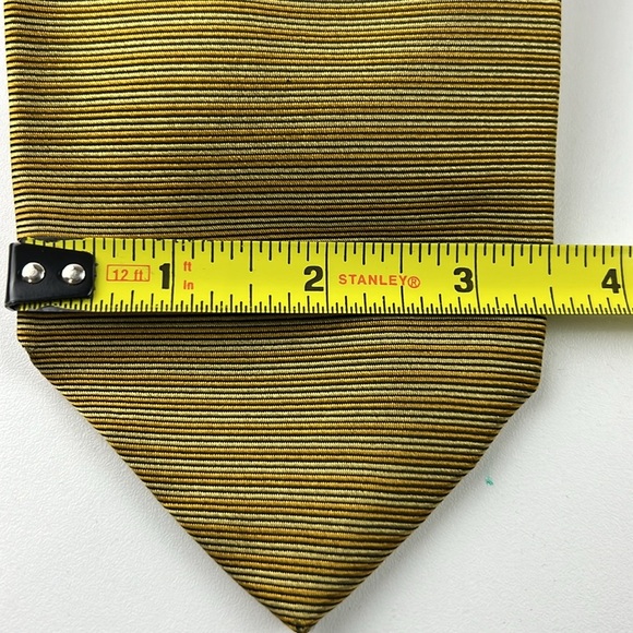 Men's Valentino Yellow Horizontal Cravat Tie - Picture 7 of 7